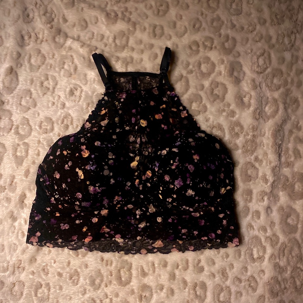 PINK/VS paint splatter bralette